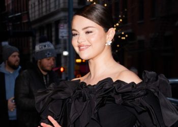 Selena Gomez Just Paired an Elegant Off-the-Shoulder Dress With a Very Unexpected Manicure