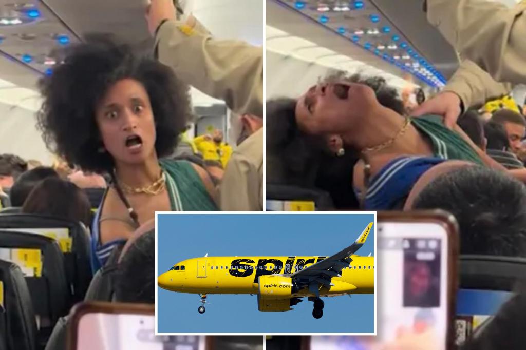 Watch Woman Go Absolutely Nuts As Shes Dragged Off Spirit Airlines Flight In Cartoonish