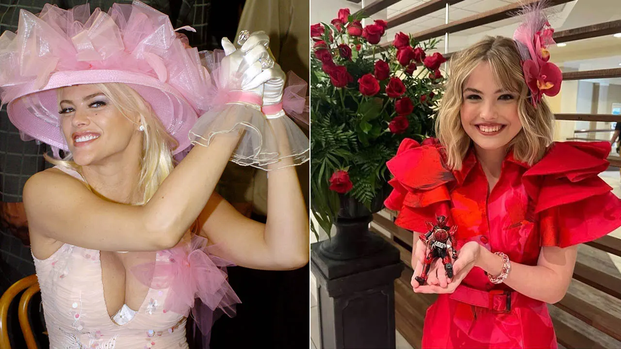 Anna Nicole Smiths Daughter Dannielynn Birkhead Steps Out In A Bold Red Gown At Kentucky Derby 