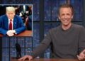 Seth Meyers Mocks Donald Trump for Appearing to Nod Off in Court