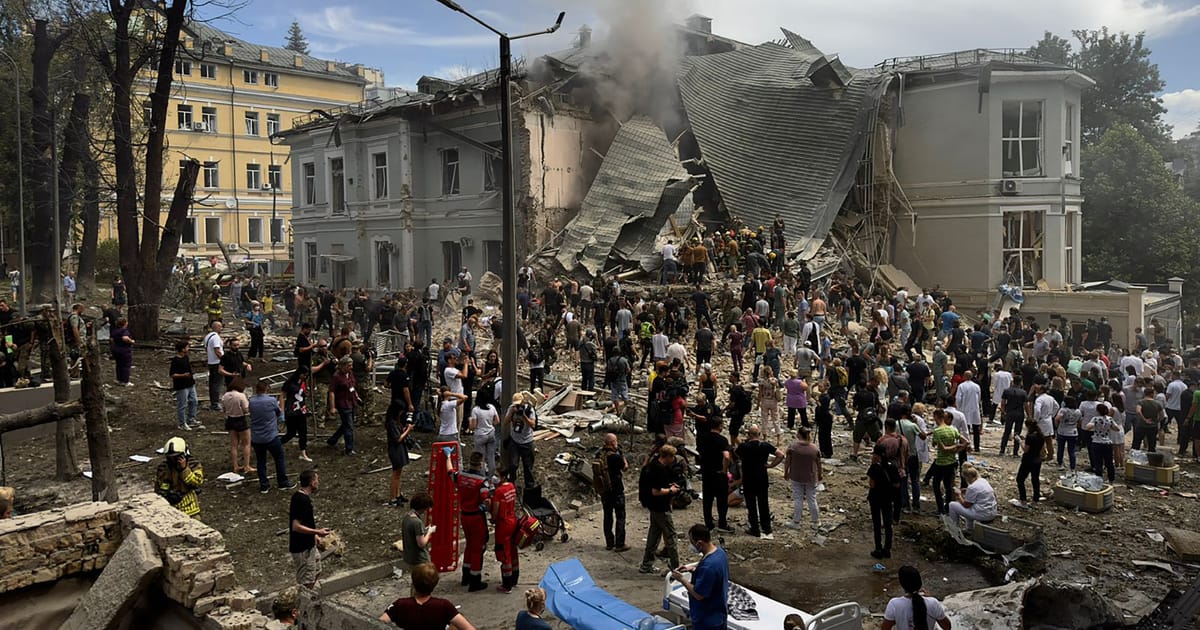 Russia Strikes Kyiv Children’s Hospital In Huge Missile Attack – DNyuz