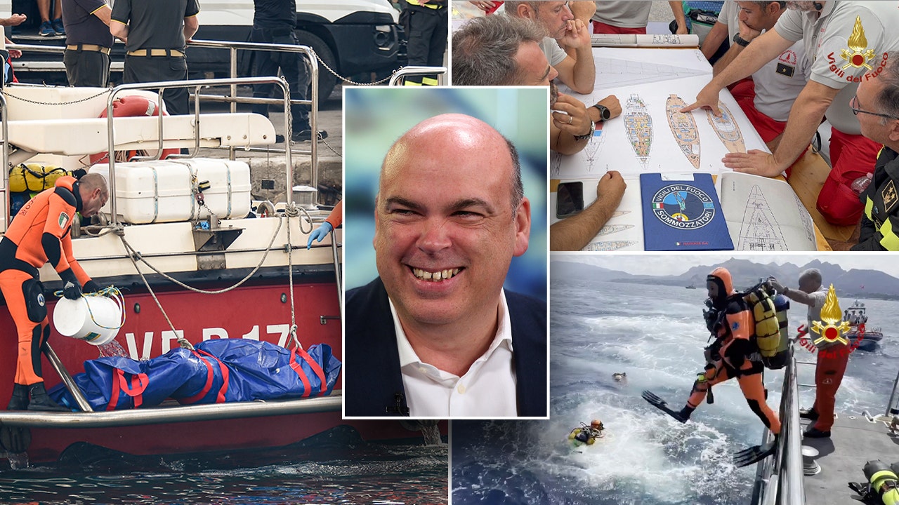 Body of Mike Lynch recovered from superyacht wreck as Italian divers ...