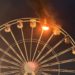 Sky-high horror caught on video as Ferris wheel catches fire during music festival