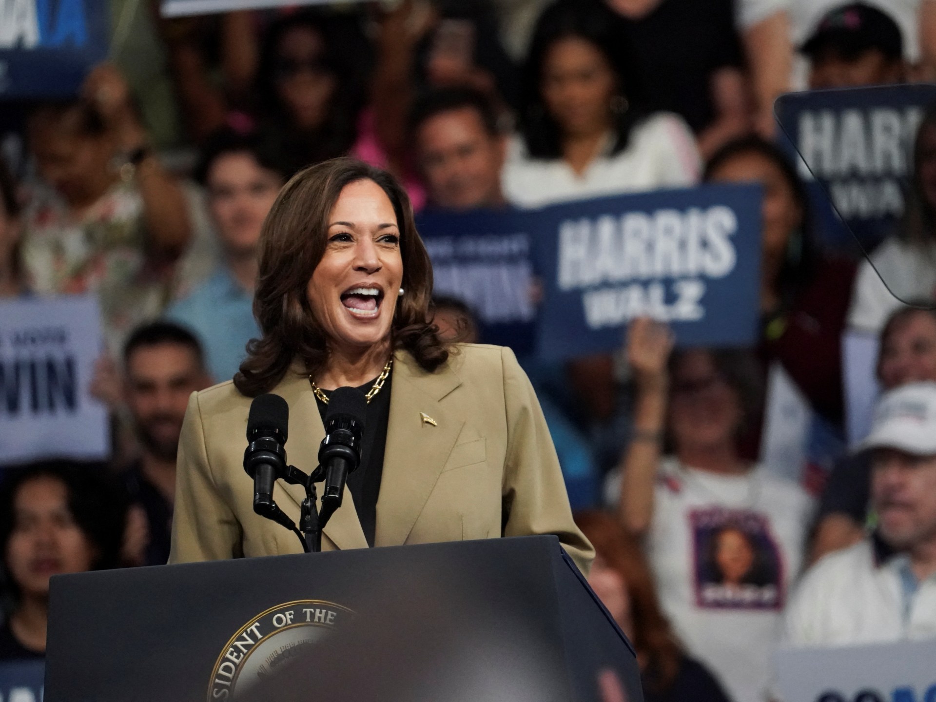 US election 2024 Harris leads Trump in three key states, new poll