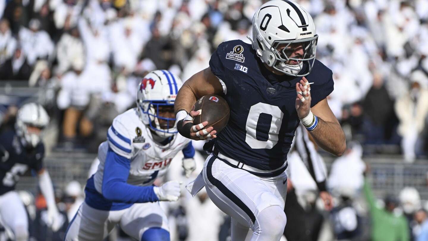 Former walk-on DeLuca provides early spark, Penn State drills SMU 38-10 ...