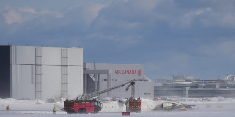 At Least 9 Injured After Delta Plane Overturns While Landing at Toronto