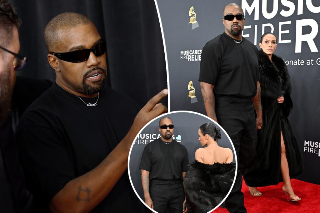 What Kanye West told Grammys red carpet staff before Bianca Censori’s