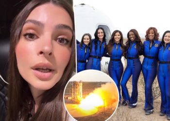 ‘Disgusted’ Emily Ratajkowski accuses Blue Origin of ‘destroying the planet’ in fiery rant after star-studded space mission
