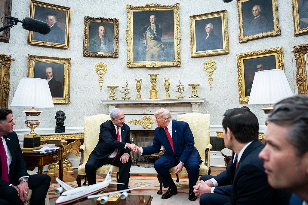 Donald Trump's Oval Office with gold accents.