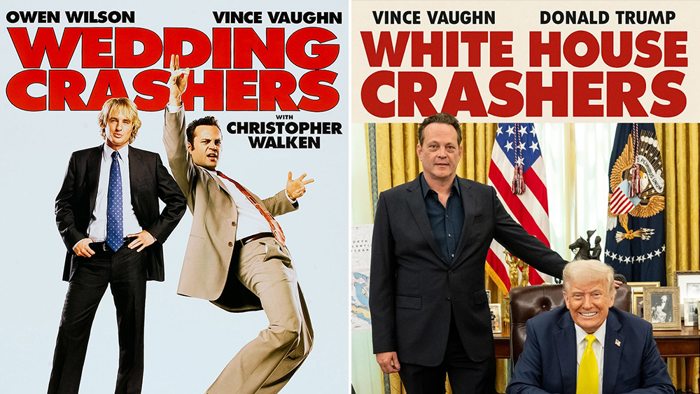 Vince Vaughn Visits White House, POTUS Celebrates With Parody ‘Wedding Crashers’ Poster