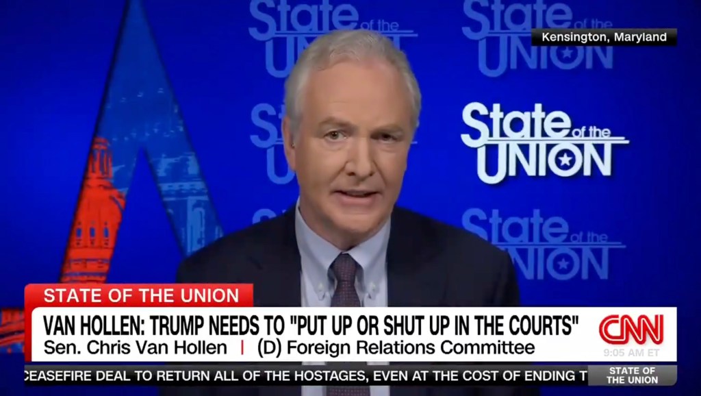 Maryland Sen. Chris Van Hollen appears on CNN's 