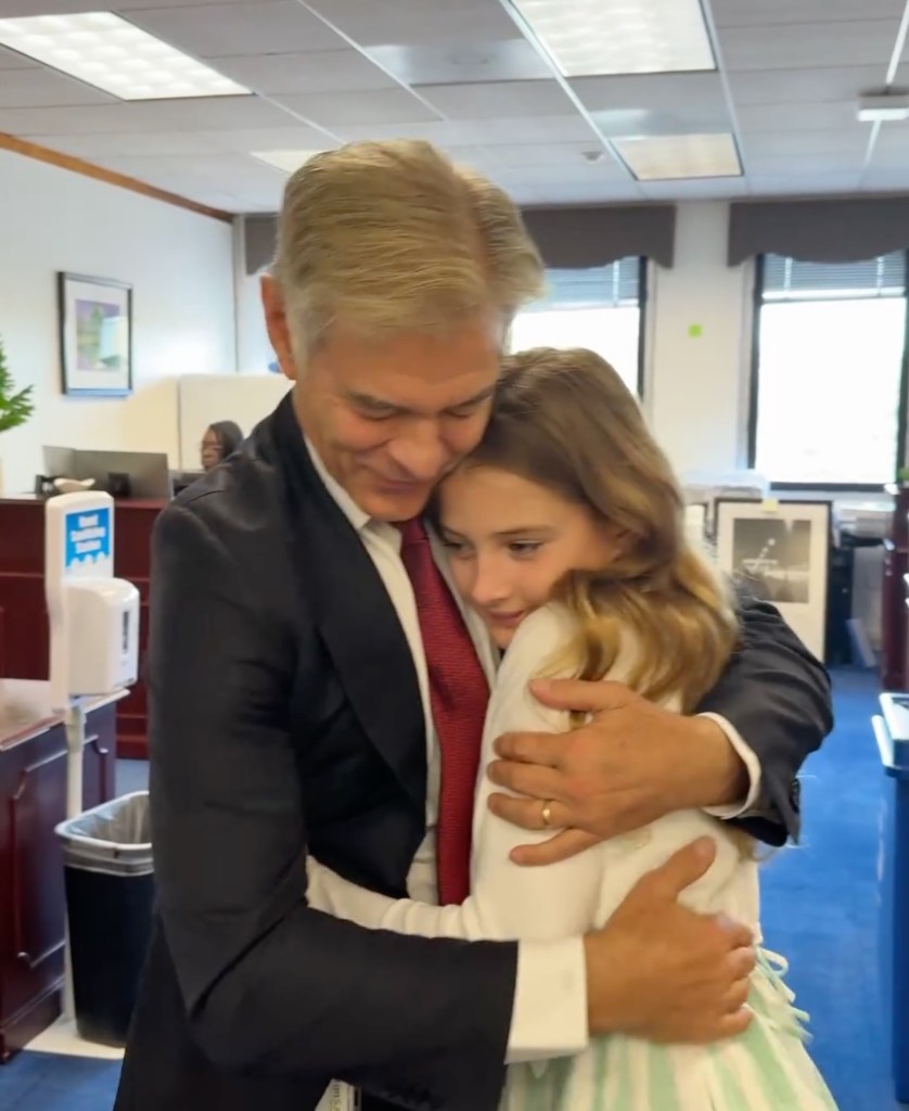 Dr. Oz's granddaughter, Philomena, 11, is on the mend after collapsing in Oval Office
