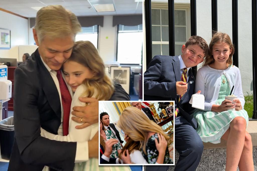 Trump praised for being ‘exceedingly warm’ to Dr. Oz’s granddaughter, 11, who fainted during Oval Office presser