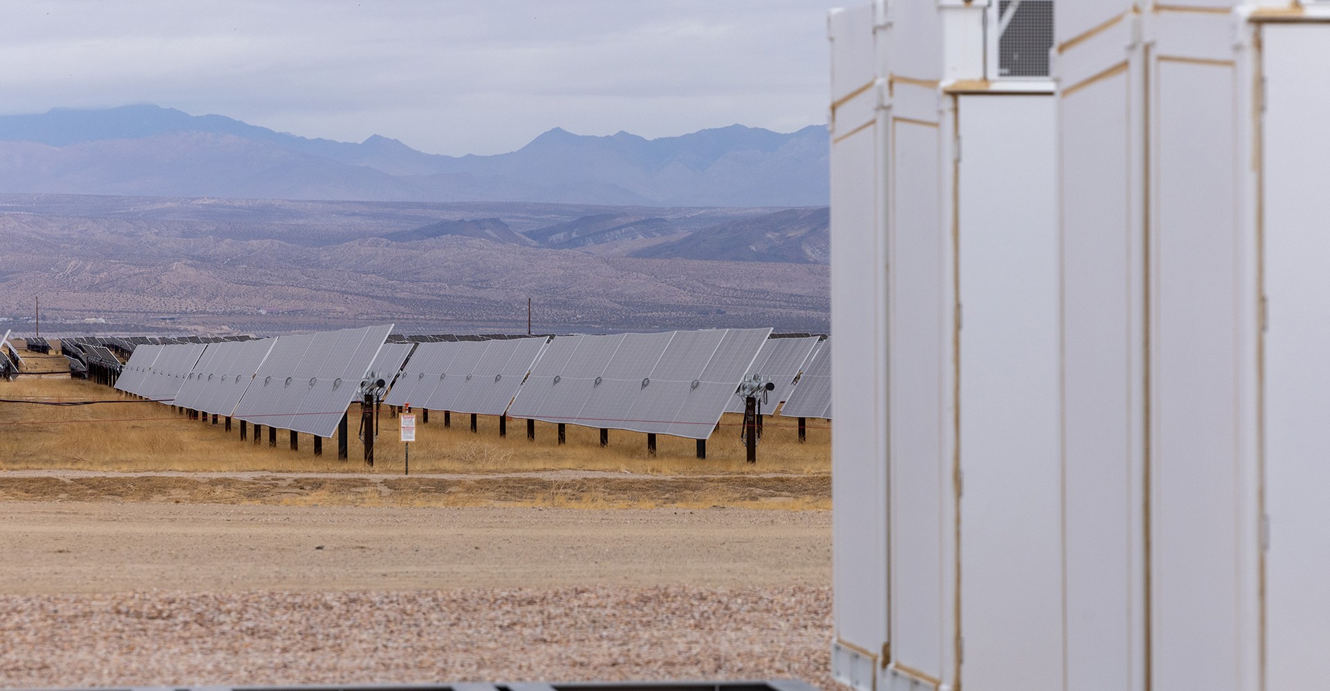 Battery solar energy storage units.