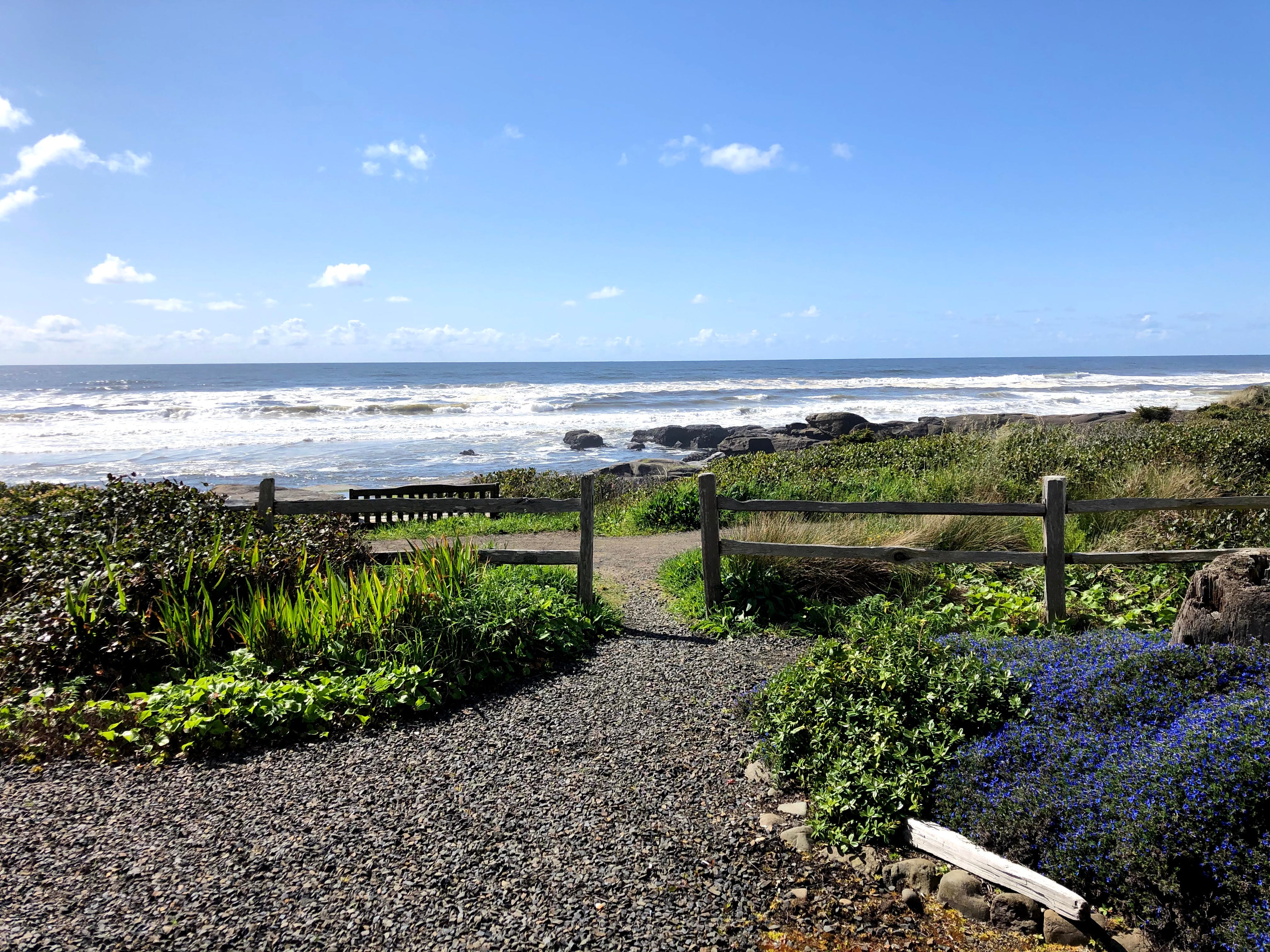 A view of the shoreline in Yachats, Oregon.