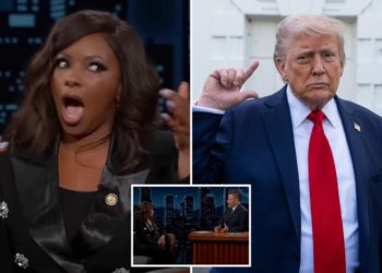 Jasmine Crockett tells Jimmy Kimmel she will ‘absolutely’ take IQ test against Trump after prez rips her