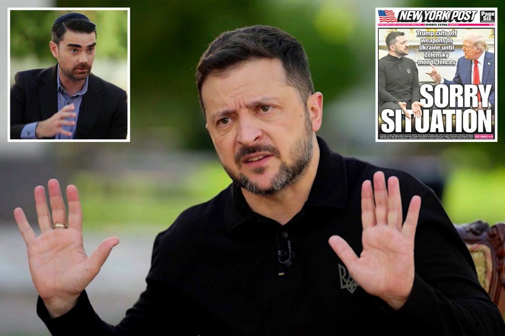 Zelensky tells Ben Shapiro he wishes Trump would realize ‘Russia is the aggressor’