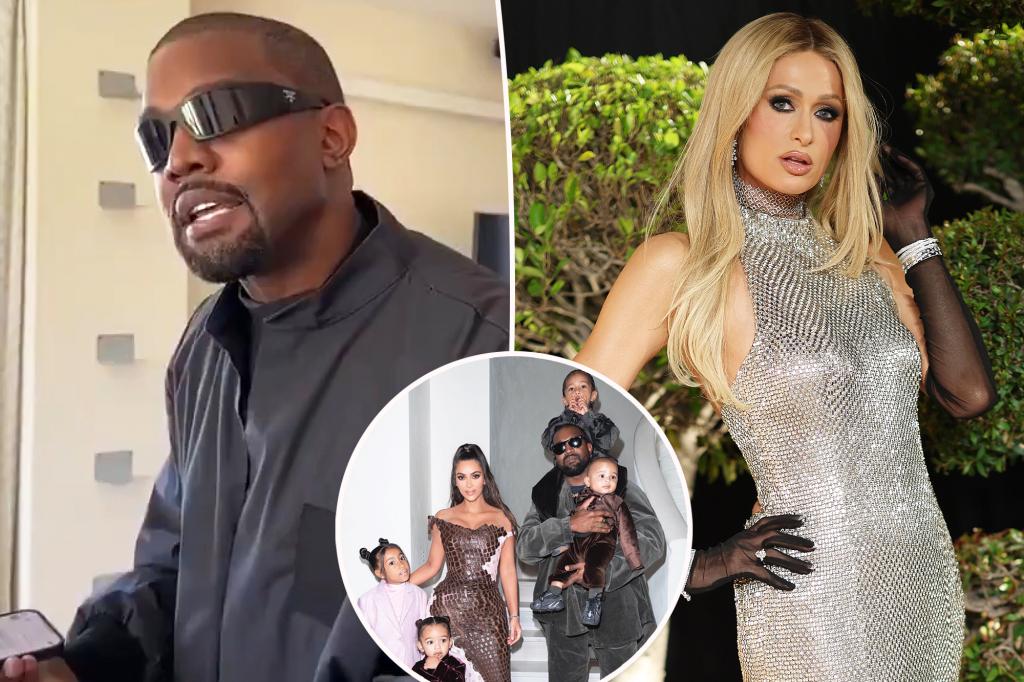 Kanye West says he ‘should’ve had babies’ with Paris Hilton — not Kim Kardashian