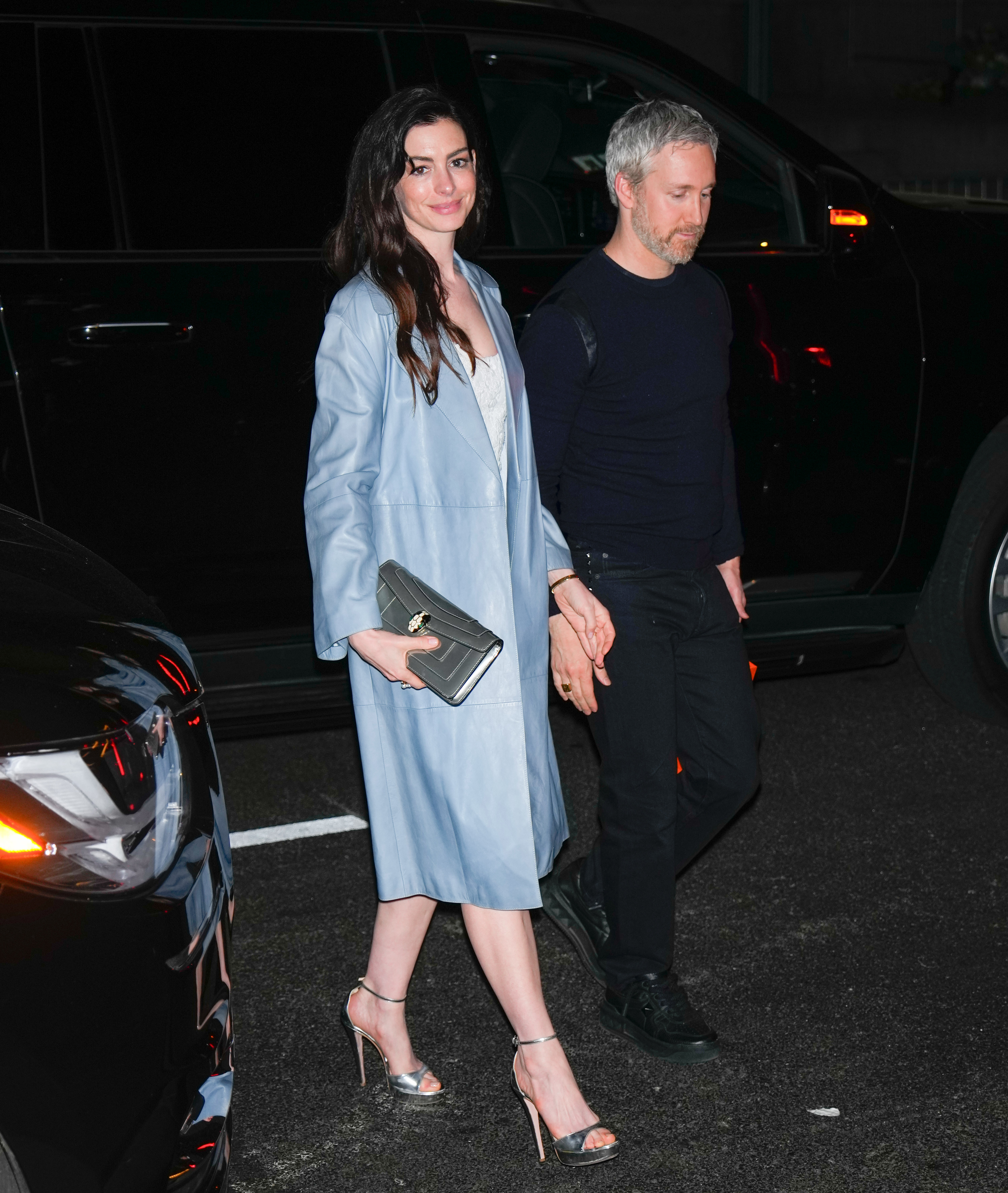 Anna Hathaway and Adam Schulman attending Gigi Hadid's 30th birthday