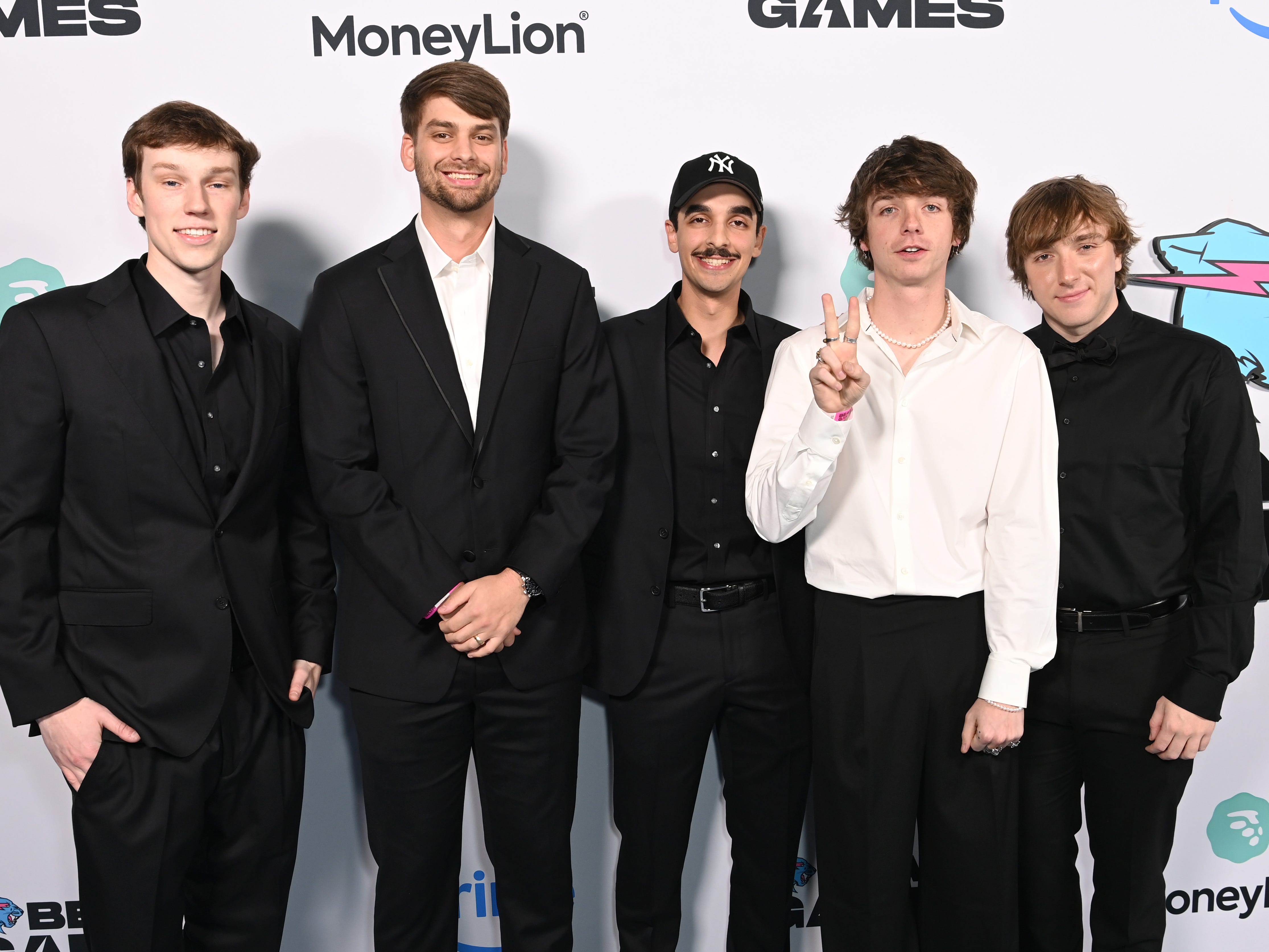 MrBeast's friends post at the premiere of 