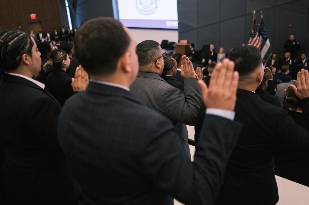 NYPD swearing in ceremony.