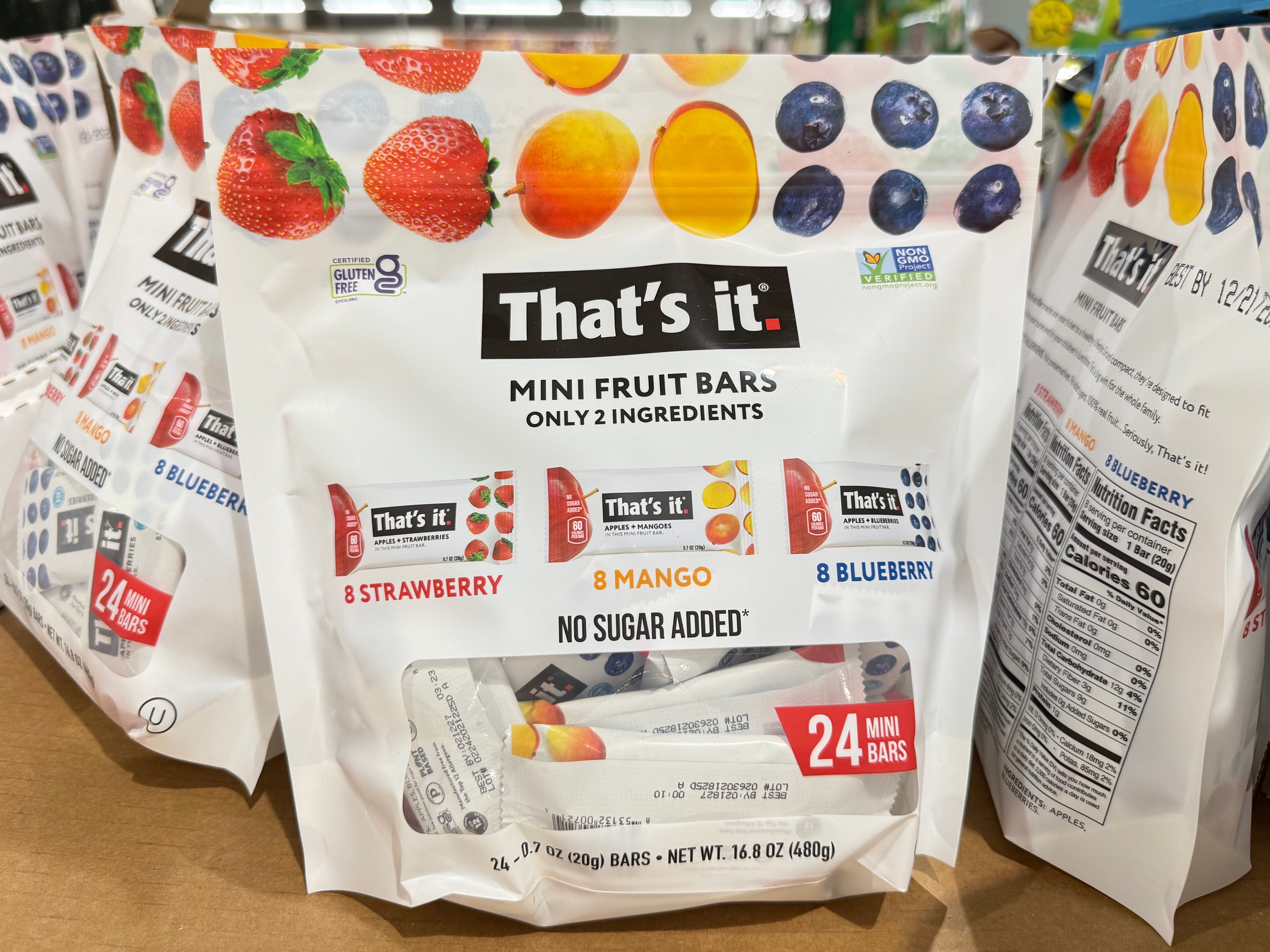 A bag of That's it. mini fruit bars.