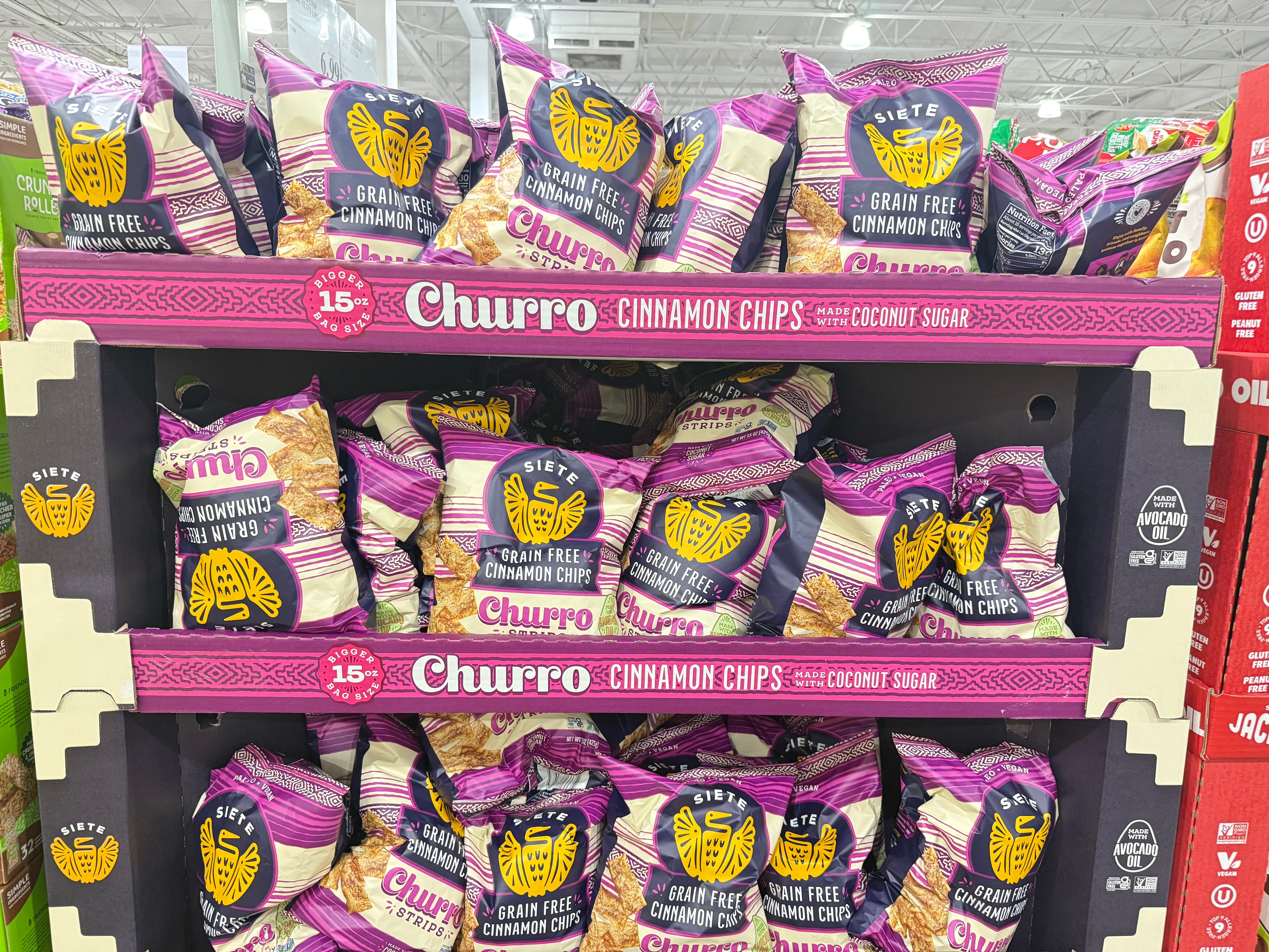Siete grain-free cinnamon strips.