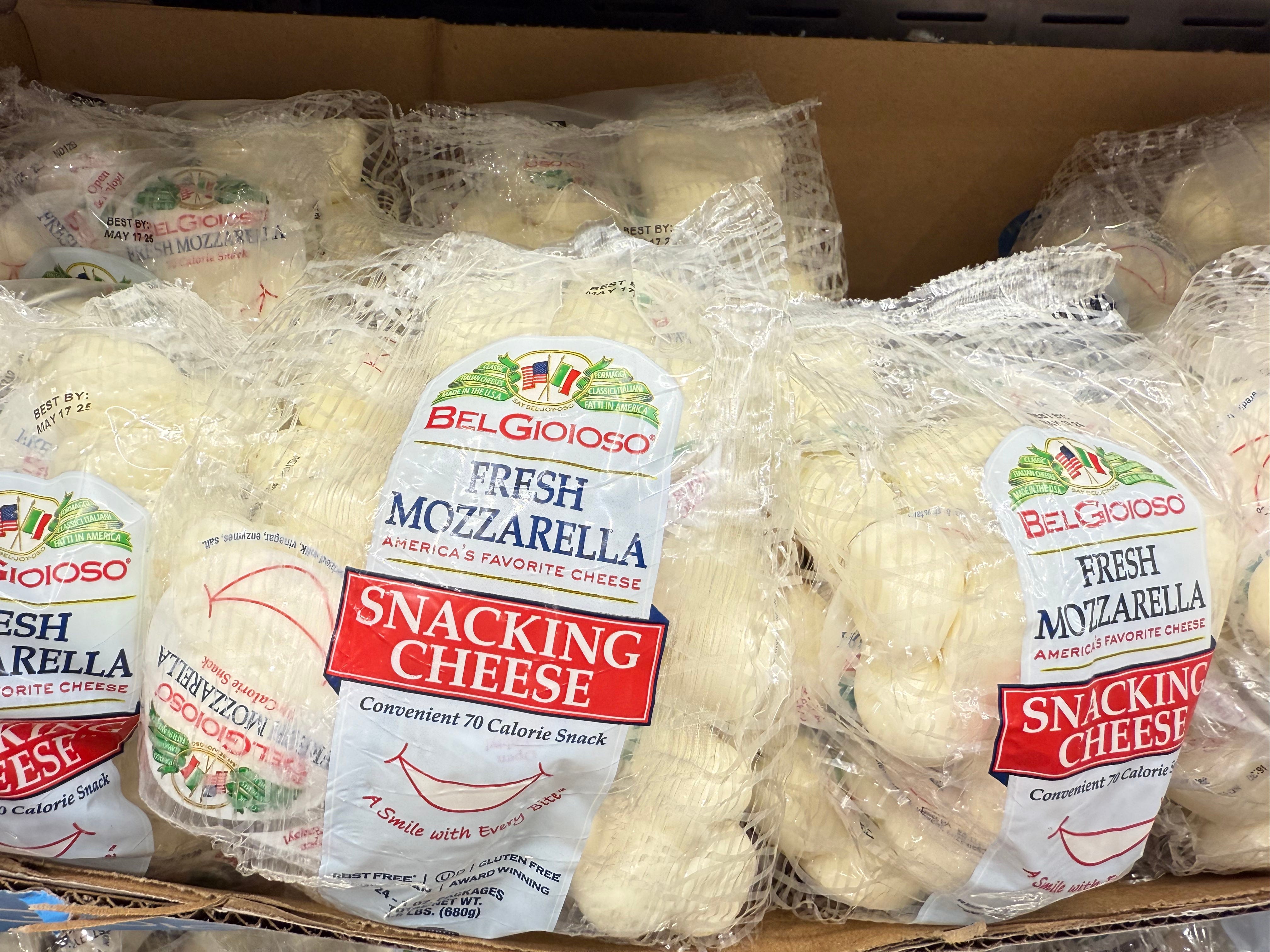 BelGioioso fresh mozzarella snacking cheese.