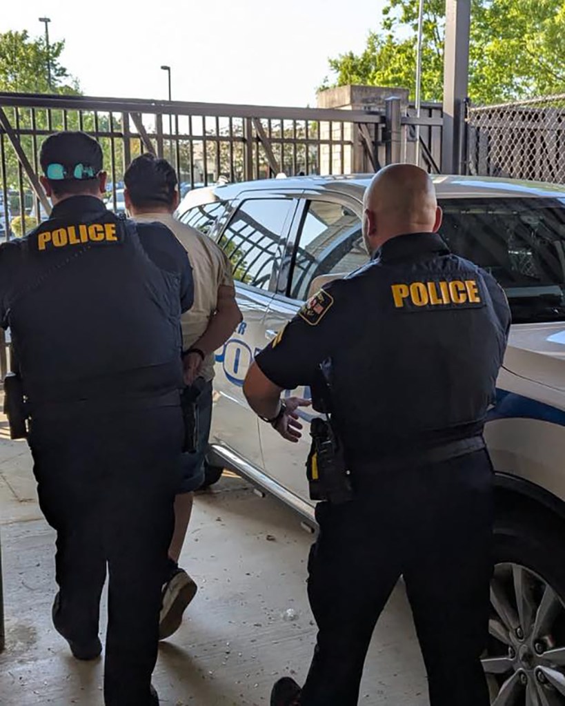 Miguel Angel Duran Duran in police custody.