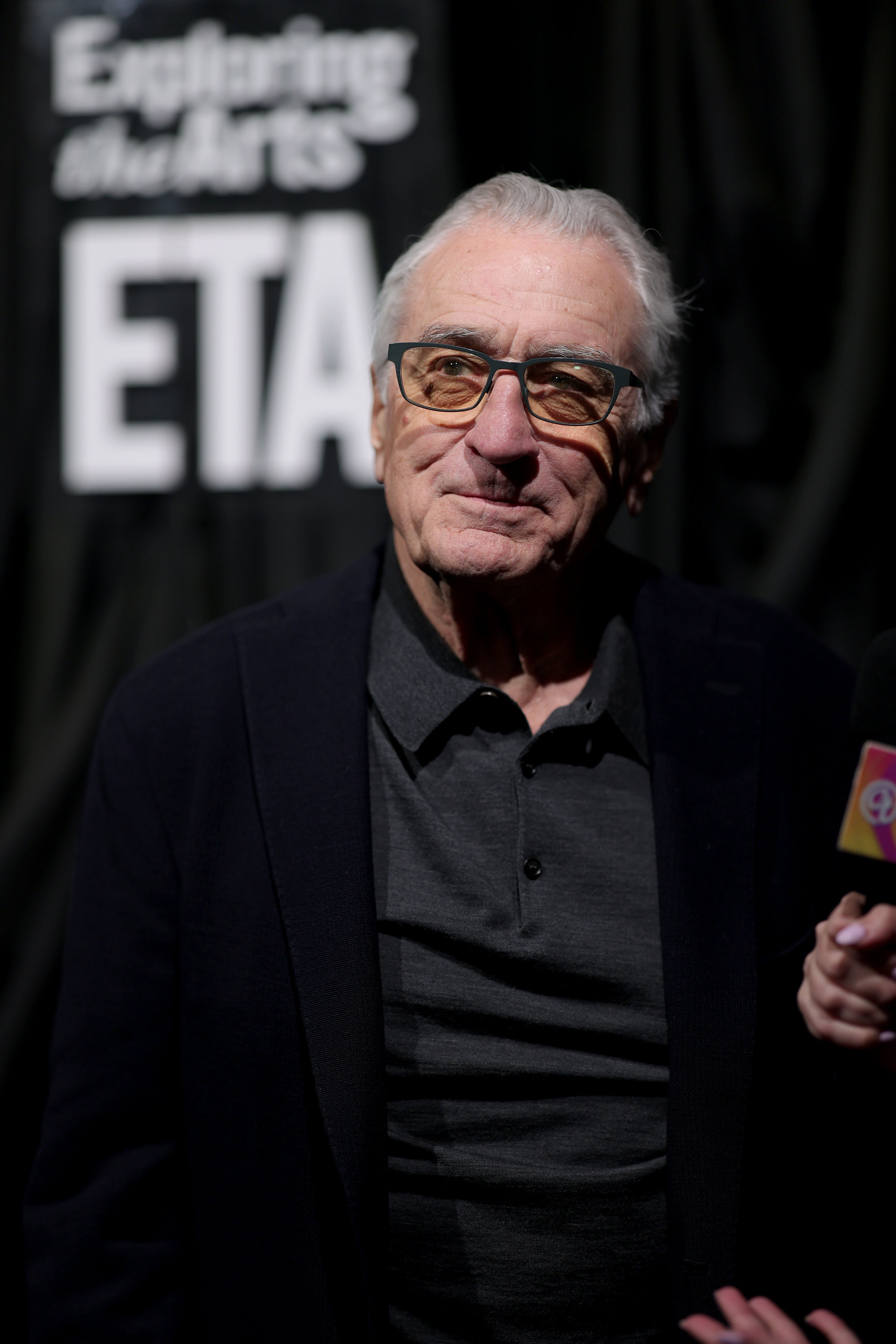 Robert De Niro sits for an interview. 