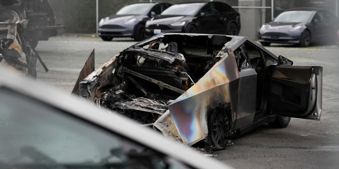 A NEW POLITICAL MOVEMENT? CYBERTRUCKS BURNT ACROSS THE U.S. 🔥