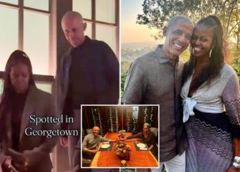 Barack, Michelle Obama spotted on date night in DC restaurant where former prez dined alone as divorce rumors swirled