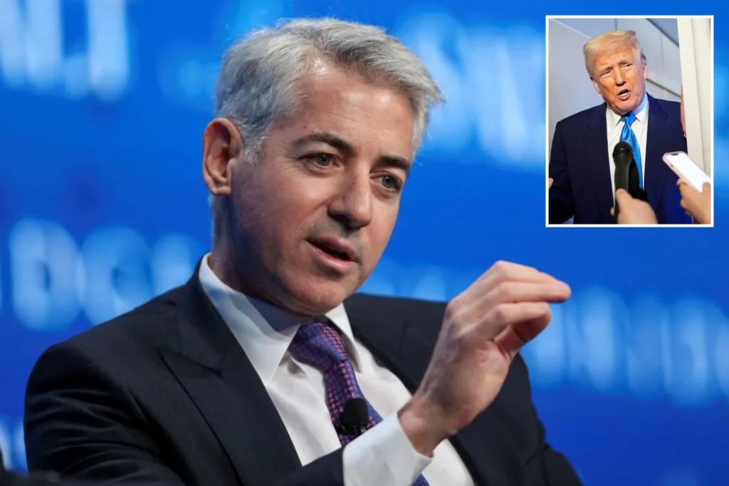 Bill Ackman warns Trump is losing business leaders’ confidence, calls for ‘90-day time out’ on tariffs