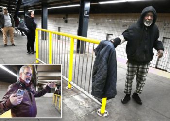 Bizarre yellow guardrails mid platform bewilder NYC subway riders: ‘useless’