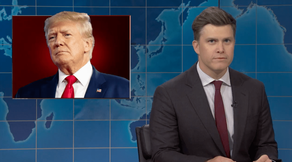 Colin Jost Jokes Trump’s Affinity For Tariffs Is “Like Listening To Bubba Gump Talk About Shrimp”