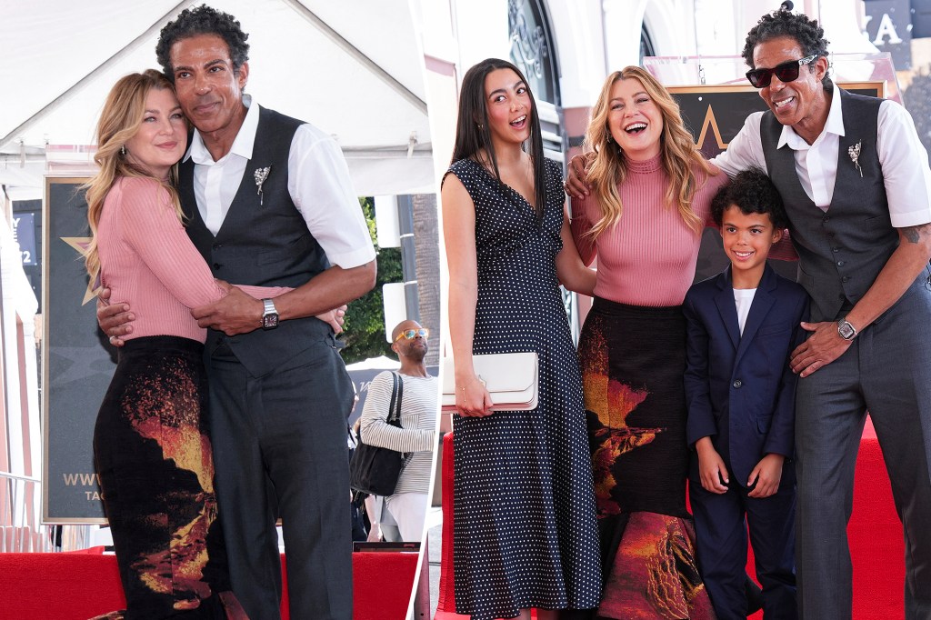 Ellen Pompeo and husband Chris Ivery pose for rare photo with their
