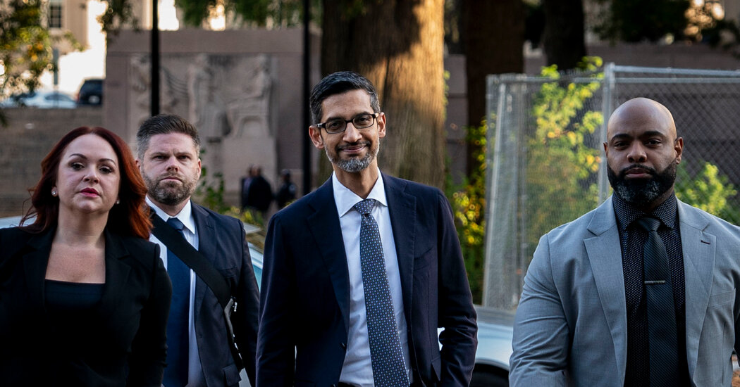 Google’s Chief Says Breakup Proposal Would Hobble Business