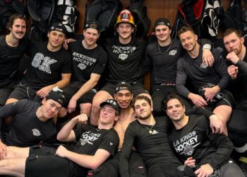 How Kings’ locker room L.A. Fire helmet is much more than a good-luck charm