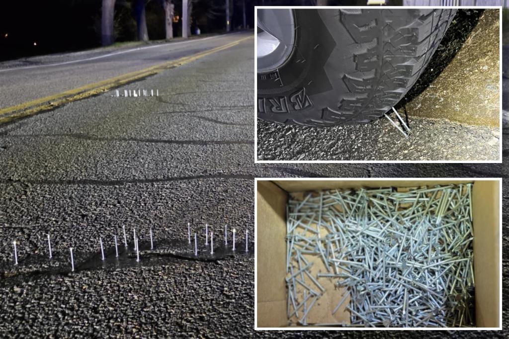 Hundreds of nails found embedded point-up across Cape Cod roads: police