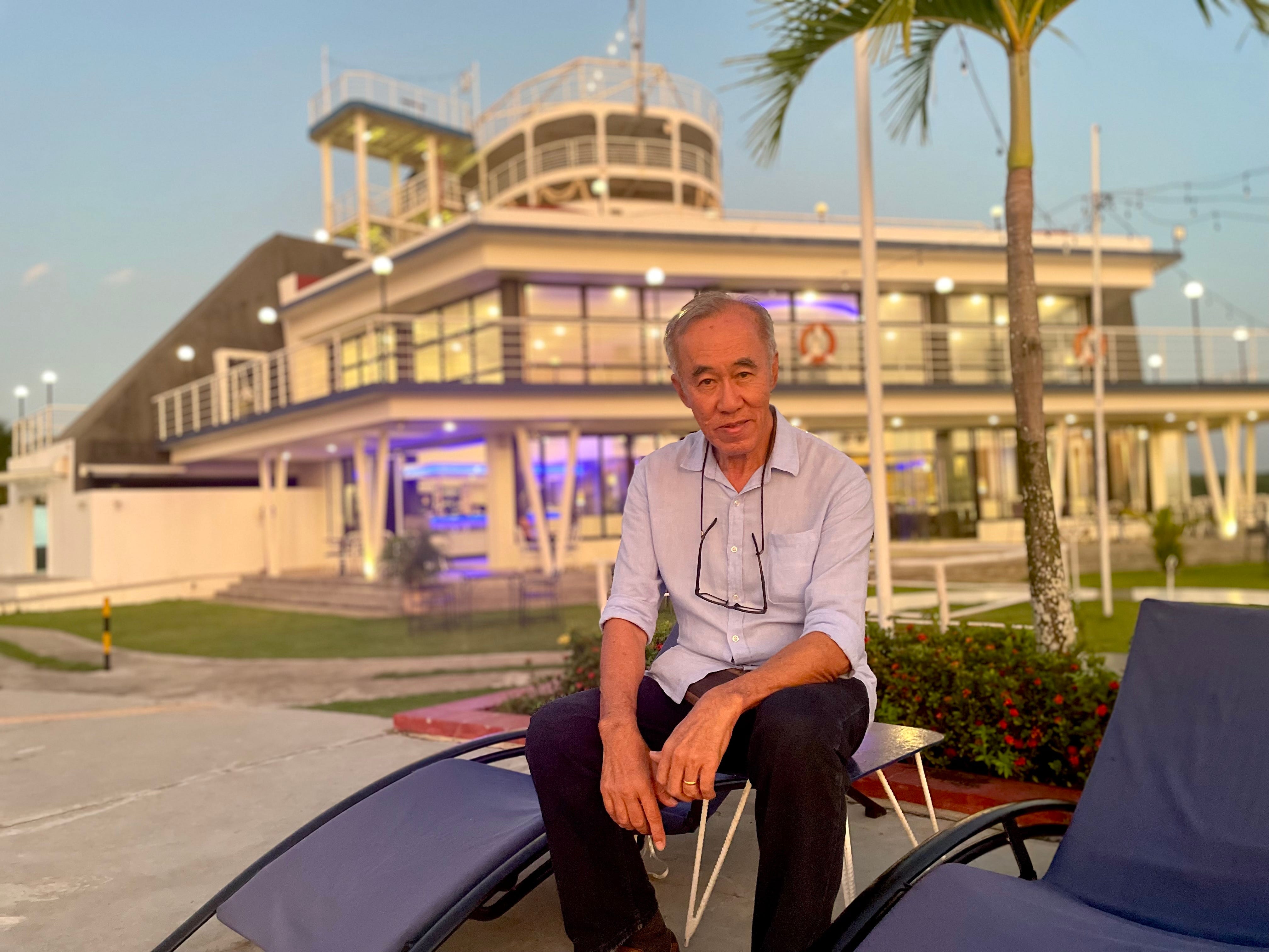 Eric Saw, the founder of Doulos Phos, The Ship Hotel in Bintan, Indonesia.