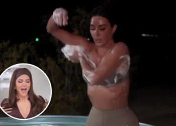 “It’s The Setup Of A Porn”: Khloé Kardashian Uncomfortably Watches Kim Kardashian Bathe Herself In A Tin Tub While Camping