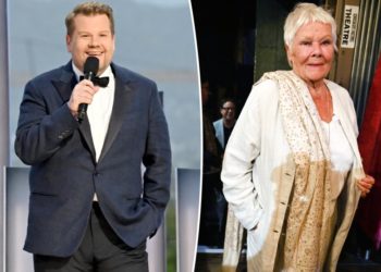 James Corden makes cringey sex joke about Judi Dench, 90, at star-studded gala