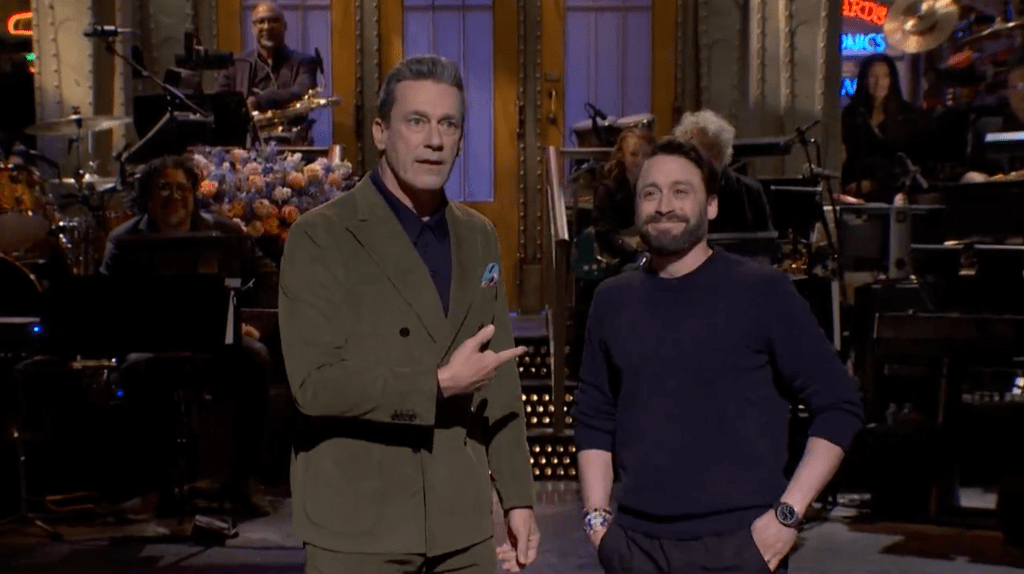 Jon Hamm’s Opening Monologue Gets “Jolt Of Energy” From Kieran Culkin: “Mad Men Is Better Than Succession”