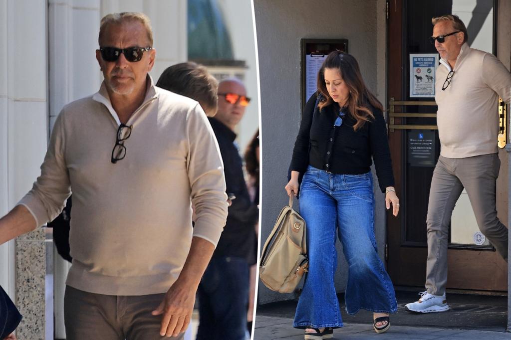 Kevin Costner steps out for lunch with mystery woman after Jennifer Lopez dating rumors