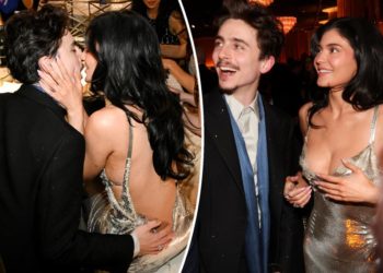 Kylie Jenner worried her low-cut Golden Globes 2025 Versace gown was inappropriate