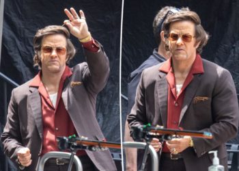 Mark Wahlberg looks nearly unrecognizable as mob gangster on set of upcoming crime thriller