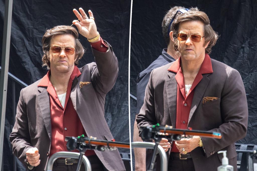 Mark Wahlberg looks nearly unrecognizable as mob gangster on set of upcoming crime thriller