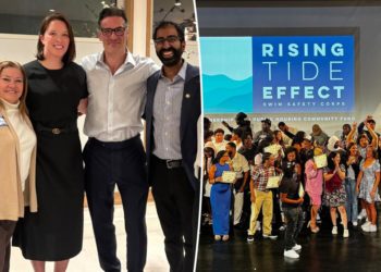NYC pols attend gathering in support of water safety initiative Rising Tide Effect as beach season approaches