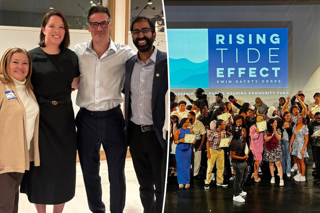 NYC pols attend gathering in support of water safety initiative Rising Tide Effect as beach season approaches