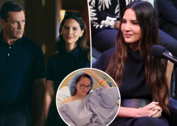 Olivia Munn admits she felt ‘really nervous’ filming sex scenes with John Hamm amid cancer battle